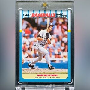 Don Mattingly - 1988 Fleer League Leaders #25